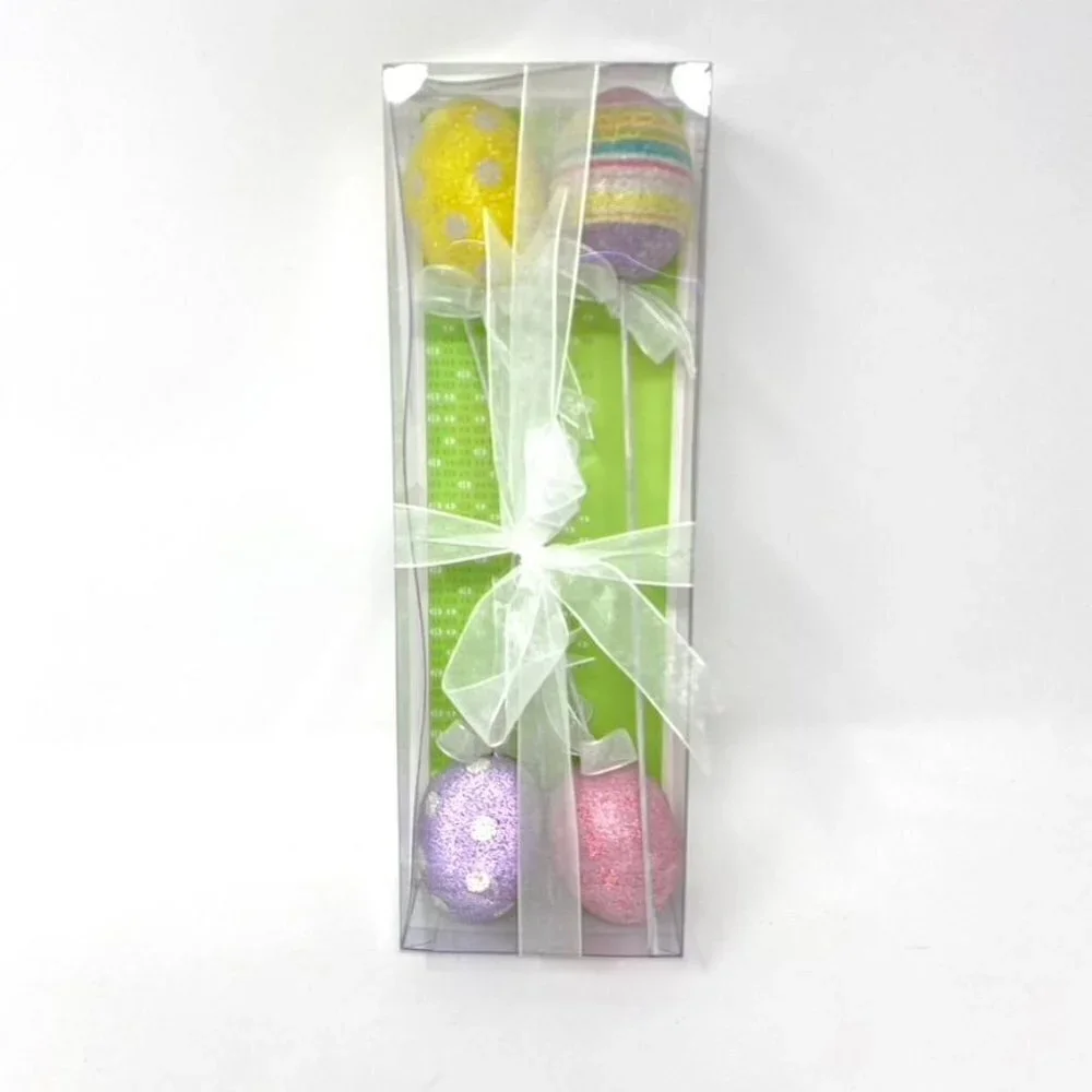 Target 4 Count Frosted Easter Egg Picks Decor Bouquet Crafts